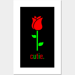 Red Rose flower Posters and Art